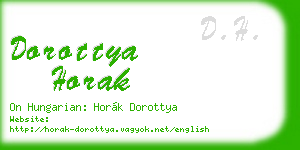 dorottya horak business card